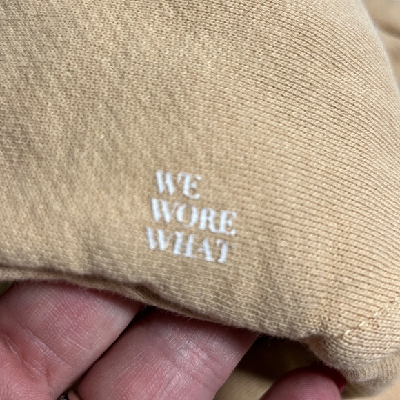 We Wore What Active Women's Classic Sweatpants Tan Sm High Rise Relaxed Joggers - Picture 11 of 14